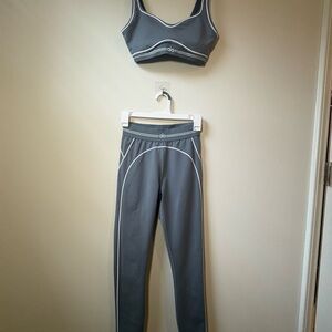 SOLD - Alo Yoga Steel Gray (S) Sports Bra and (XS) Leggings Set